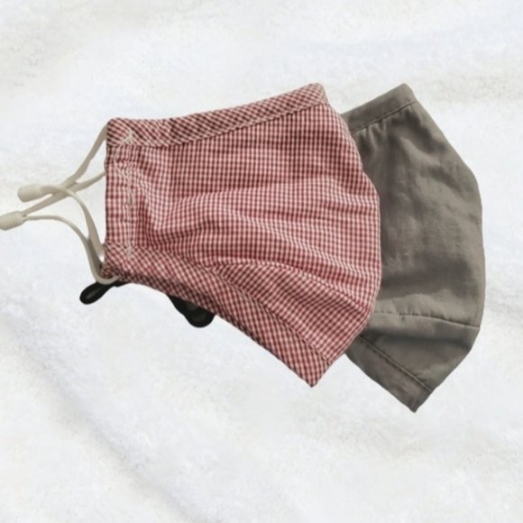 Cotton Duo Adjustable Masks with insert Pockets​​ - Picture 1 of 7